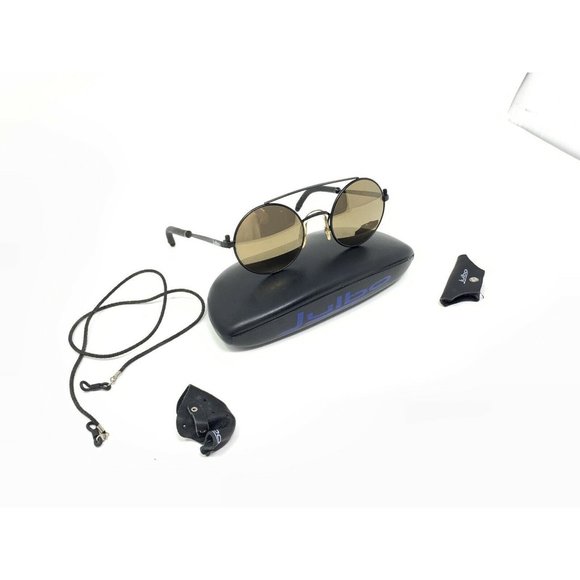 Vintage JULBO DOLOMITE France Glacier SUN GLASSES Leather Mountaineering "Read " - Picture 1 of 12